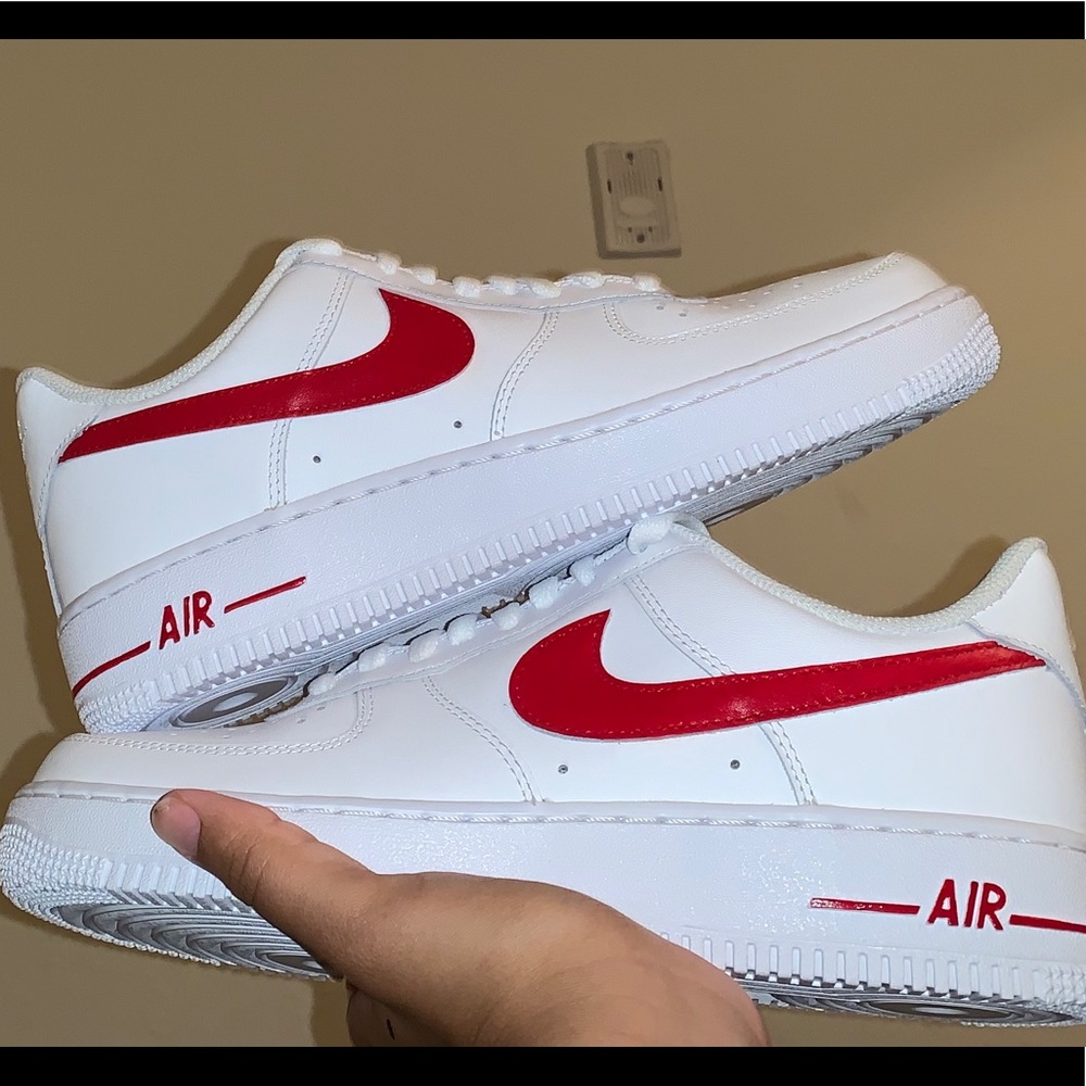 Custom RED Air Force 1